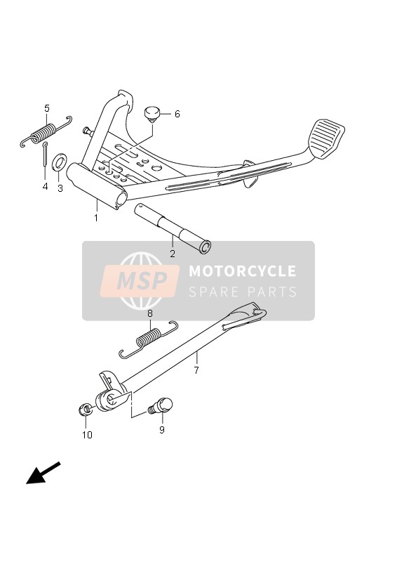 Suzuki UH125 BURGMAN 2007 Stand for a 2007 Suzuki UH125 BURGMAN